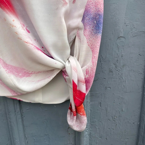 Babaton Hopkins Paint Brush Effect  Sleeveless Blouse, size Small - Picture 7 of 12